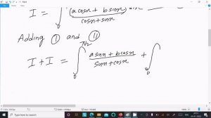 Integrate : ∫ ((asinx + bcosx)/(sinx + cosx))dx for x ∈ [0, π/2]