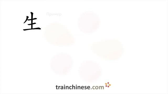 Как пишется 生 (shēng) – рождать — порядок черт, ключ, примеры и произношение
