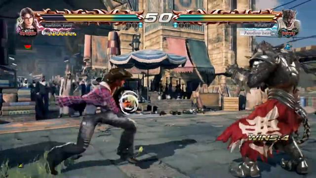 Tekken7 PS4 Online Ranked Matches - maelstrom_kyerin Julia Chang vs. Mafia0817 Armor King