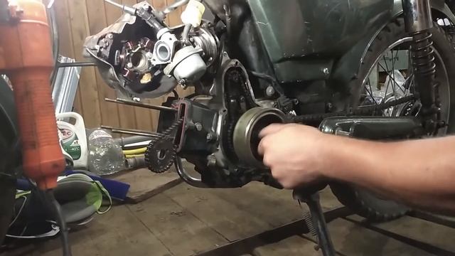 Как снять магнето генератора (ротор) Alpha смотреть онлайн