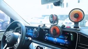 Автомобильный вентилятор с тремя поворотными головками