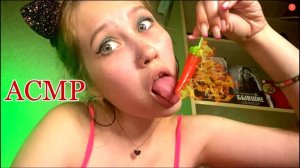 АСМР ЛИКИНГ САМЫЙ ОСТРЫЙ ЛЕДЕНЕЦ ОГНЕННЫЙ ПЕРЧИК | ASMR LICKING THE MOST SHARP LOLLIPOP FIRE PEPPER