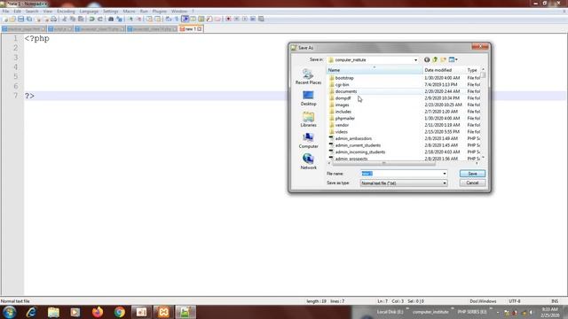 4. PHP TUTORIAL - First PHP script