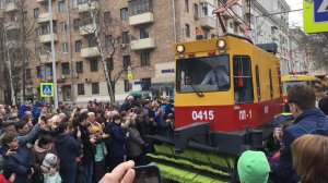 Парад трамваев 2019. Транспорт видео для детей