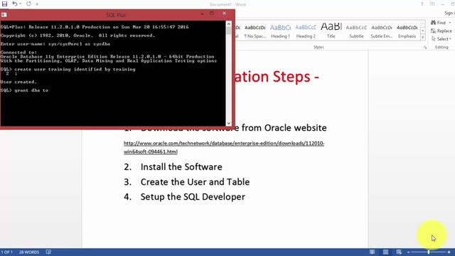 Oracle 11g installation steps