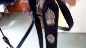 Казачья уздечка для лошади с украшениями из мельхиора (нейзильбера)