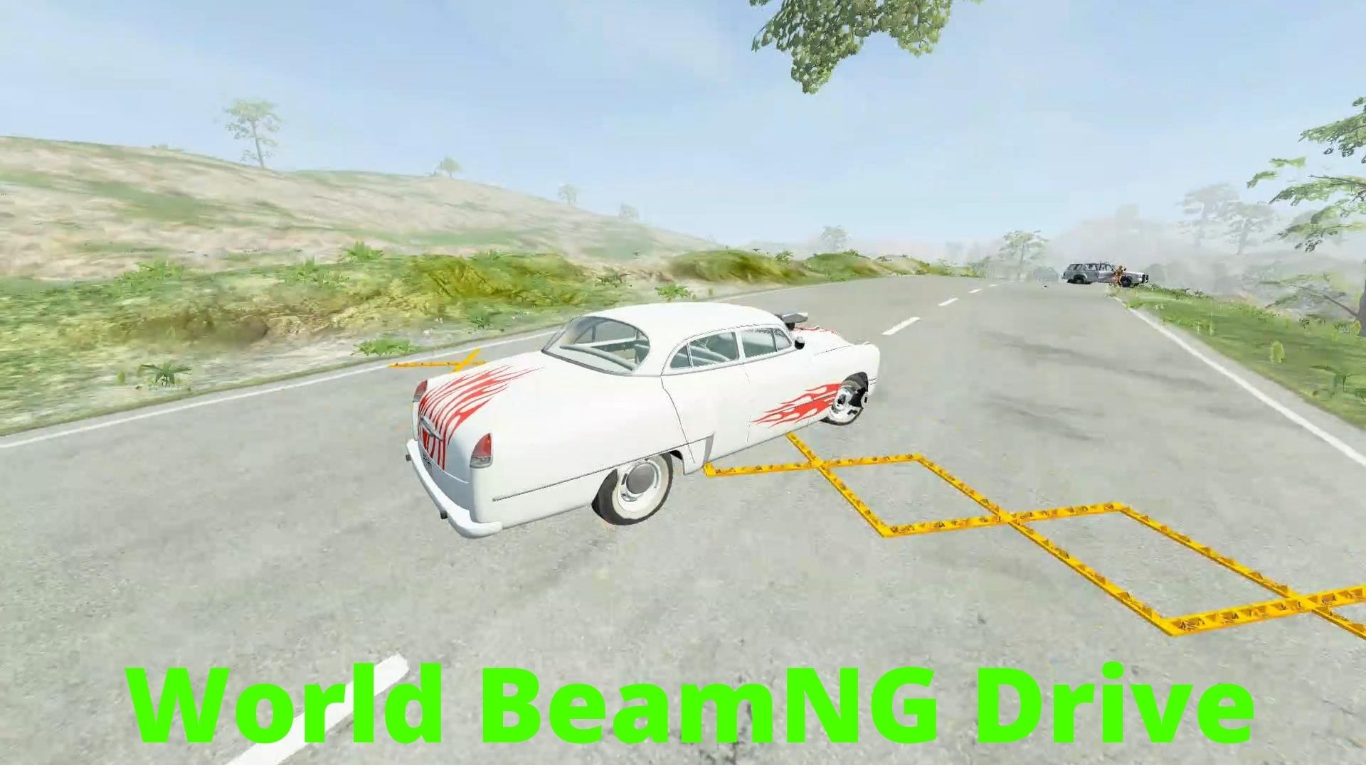 Машины против шипов #3 - BeamNG Drive  World BeamNG Drive