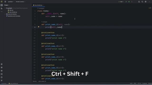 Find Replace and Search Everywhere | Pycharm Shortcuts смотреть онлайн