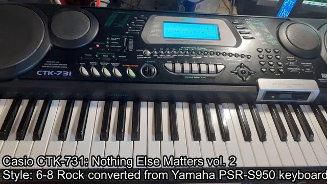 Casio CTK-731: Nothing Else Matters (ver. 2) смотреть онлайн
