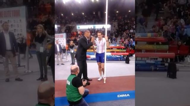 Renaud Lavillenie remercie le public rouennais