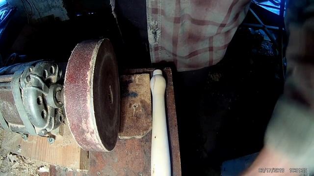 делаем токарный скребок из штока амортизатора холодным способом. смотреть онлайн