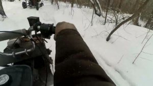 Полноприводный мотоцикл и самодельный квадроцикл   поездка до реки