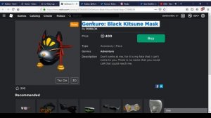 New Lil' Kitty Cap And Genkuro: Black Kitsune Mask  | Roblox Labor Day Sale 2019 #17