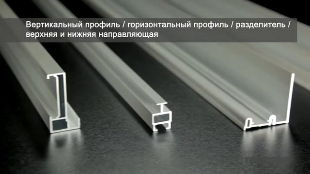 Система Raumplus (Раумплюс) Flua - комплектация системы (профиль и фурнитура)