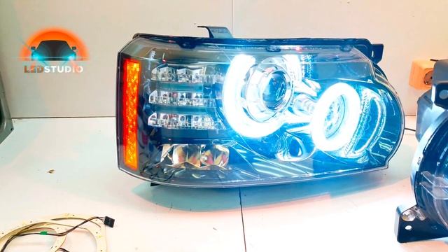 Range Rover фары тюнинг модернизация смотреть онлайн