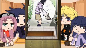 реакция команды 7 +хината из мира менмы на хинату из ориг. вселеной(без какаши,сая и ямато)