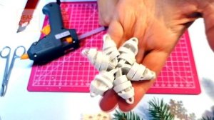 ТОП-3 простые и красивые снежинки из фоамирана своими руками ❄ DIY snowflake ❄ Поделки на елку 2023