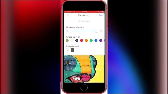 Как поменять фон клавиатуры на iPhone ? смотреть онлайн