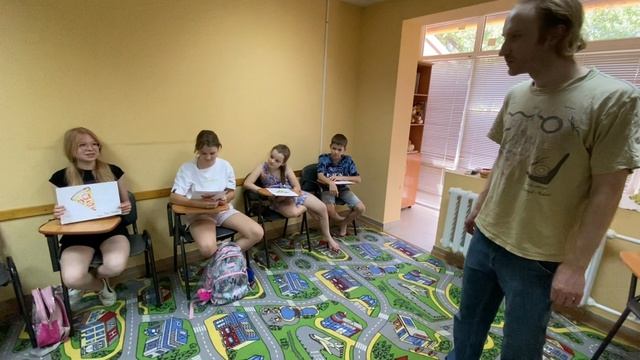Репортаж о 16 дне городского лингвистического лагере в Дзержинском филиале