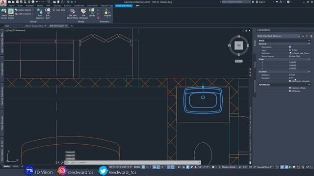 4 BEDROOM HOSUE in AutoCAD Architecture 2023(Timelapse) - Part 2 смотреть онлайн