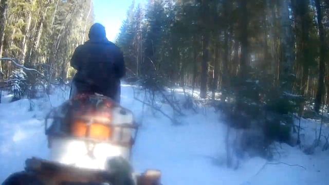 Весной на снегоходе буран по тайге/болотам Экстрим поезда по участку смотреть онлайн
