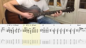 The Beatles - A day in the life GUITAR COVER + PLAY ALONG TAB + SCORE