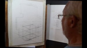 Конструктивный рисунок натюрморта из корпусных геометрических предметов