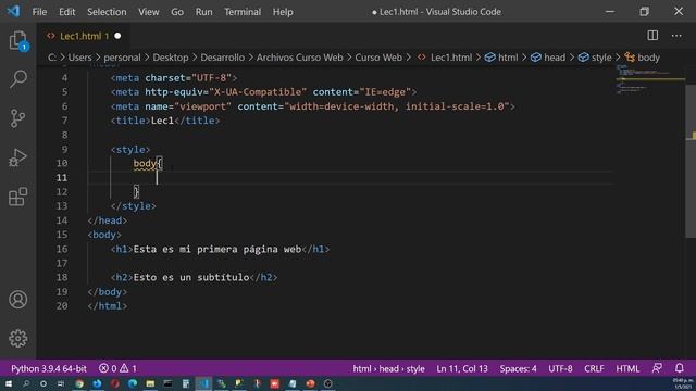 Curso Programación Web Desde Cero (2021) - HTML y CSS (Parte 1) - EP 1 смотреть онлайн