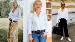 СТИЛЬНЫЕ БЛУЗКИ?РУБАШКИ ДЛЯ ЖЕНЩИН 50 60 ЛЕТ