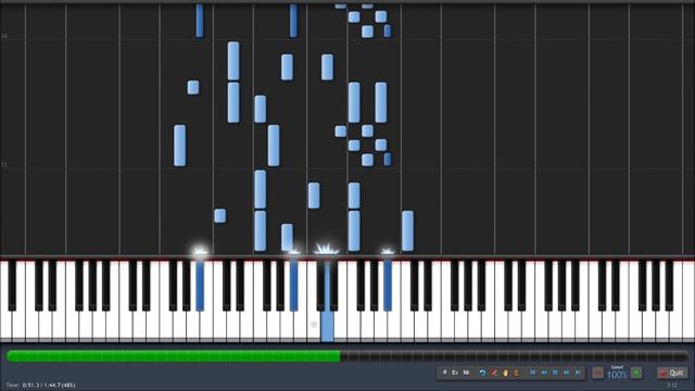Sword Art Online - The First Town Synthesia piano MIDI смотреть онлайн