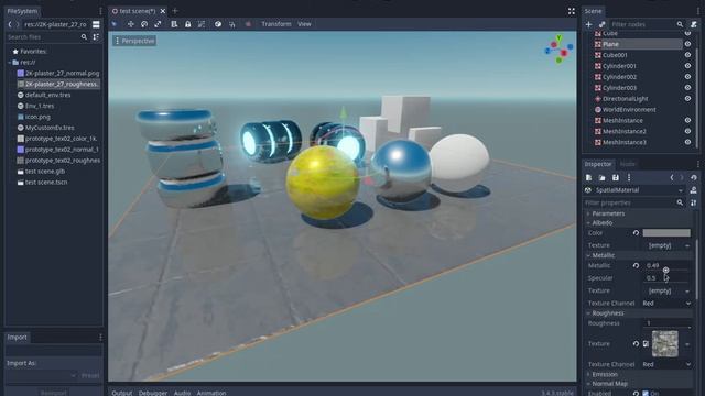 Godot 3.4.3 Screen Space Reflection NEED IMPROVEMENT!!!!