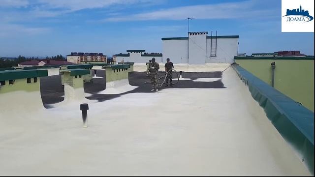 Гидро- теплоизоляция кровли ППУ. смотреть онлайн