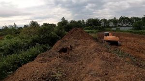 Строительство пруда часть 2 . Пруд будет больше чем я планировал. [Жизнь в деревне]