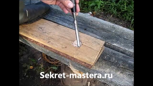 Скворечник своими руками. Стамеска. Отверстие смотреть онлайн