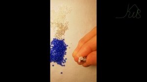 Украшение на шею  из бисера в  технике кубический жгут (новинка)