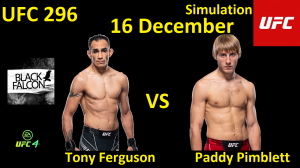 Тони Фергюсон против Пэдди Пимблетта БОЙ В UFC 4/ UFC 296
