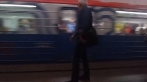 Номерной поезд на станции метро Тверская! Отправление Номерного поезда со станции метро Тверская!