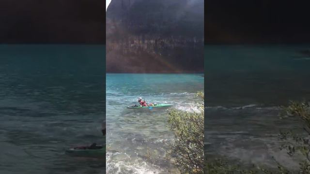 Moraine Lake rapids at the end of the hike 2020