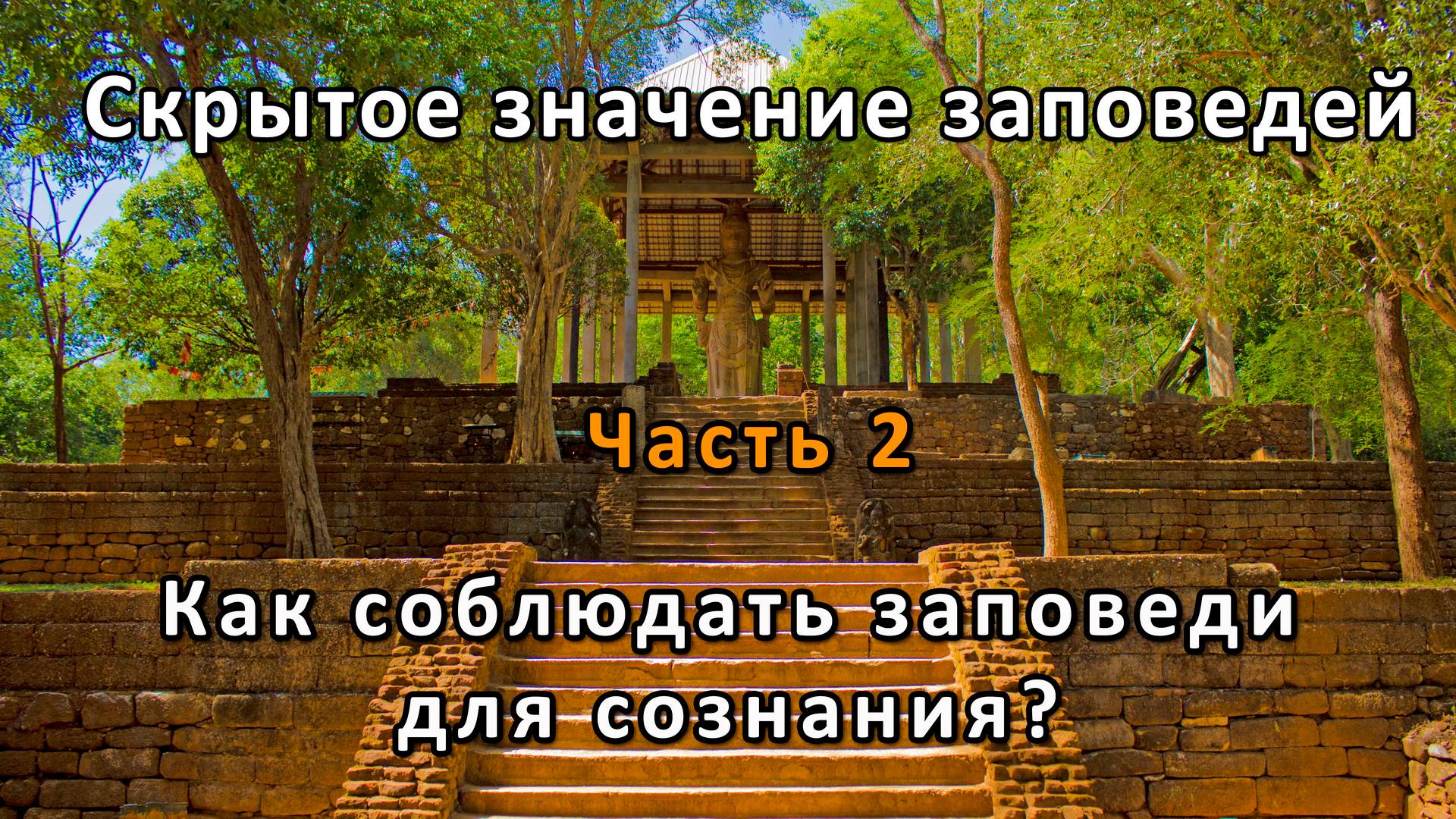 Скрытое значение заповедей. Часть 2