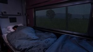 Sleep Immediately Within 5 Minutes With Heavy Rain On Window On The Train