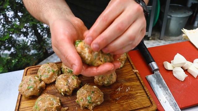 Фрикадельки на гриле с сыром. Готовим на гриле. #готовимдома #вкусноипросто #фрикадельки