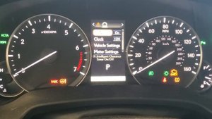 2017 Lexus RX350 Maintenance oil light and TPMS reset