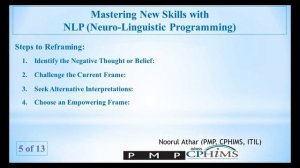 NLP (Neuro-Linguistic Programming) | Technique -Reframing | Video 05  of 13 |