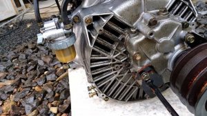 Начинаю мыть двигатель снегоуборщика Fujii FSR909DF. Engine Subaru ROBIN DY41.