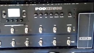pedalera POD HD500 y LANEY LX 65 R