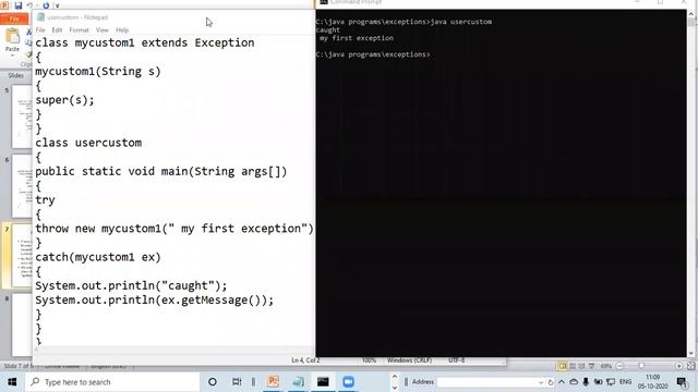 Java Topic : Throw, throws, custom exception смотреть онлайн