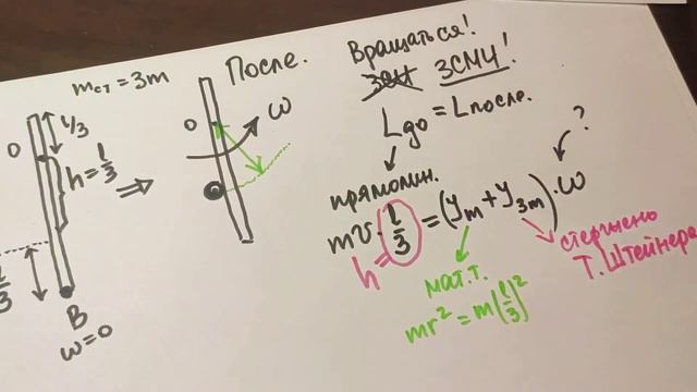 Семинар 4. Момент импульса. Закон сохранения момента импульса.