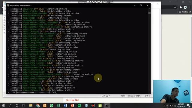 Membuat Project Laravel (v8.6.4) di Windows Menggunakan Composer dan Git смотреть онлайн