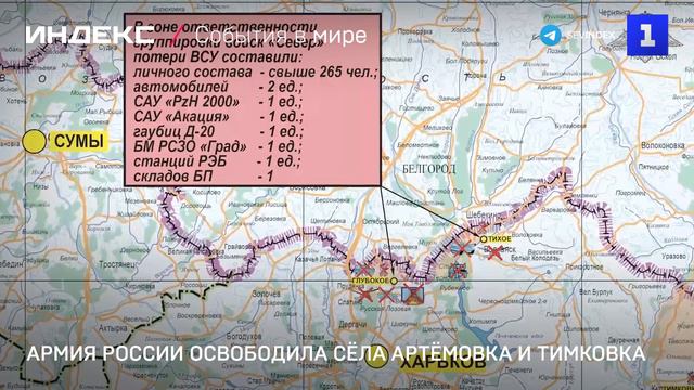 Армия России освободила сёла Артёмовка и Тимковка