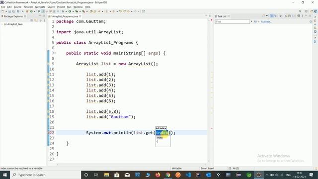 ArrayList Methods in Java